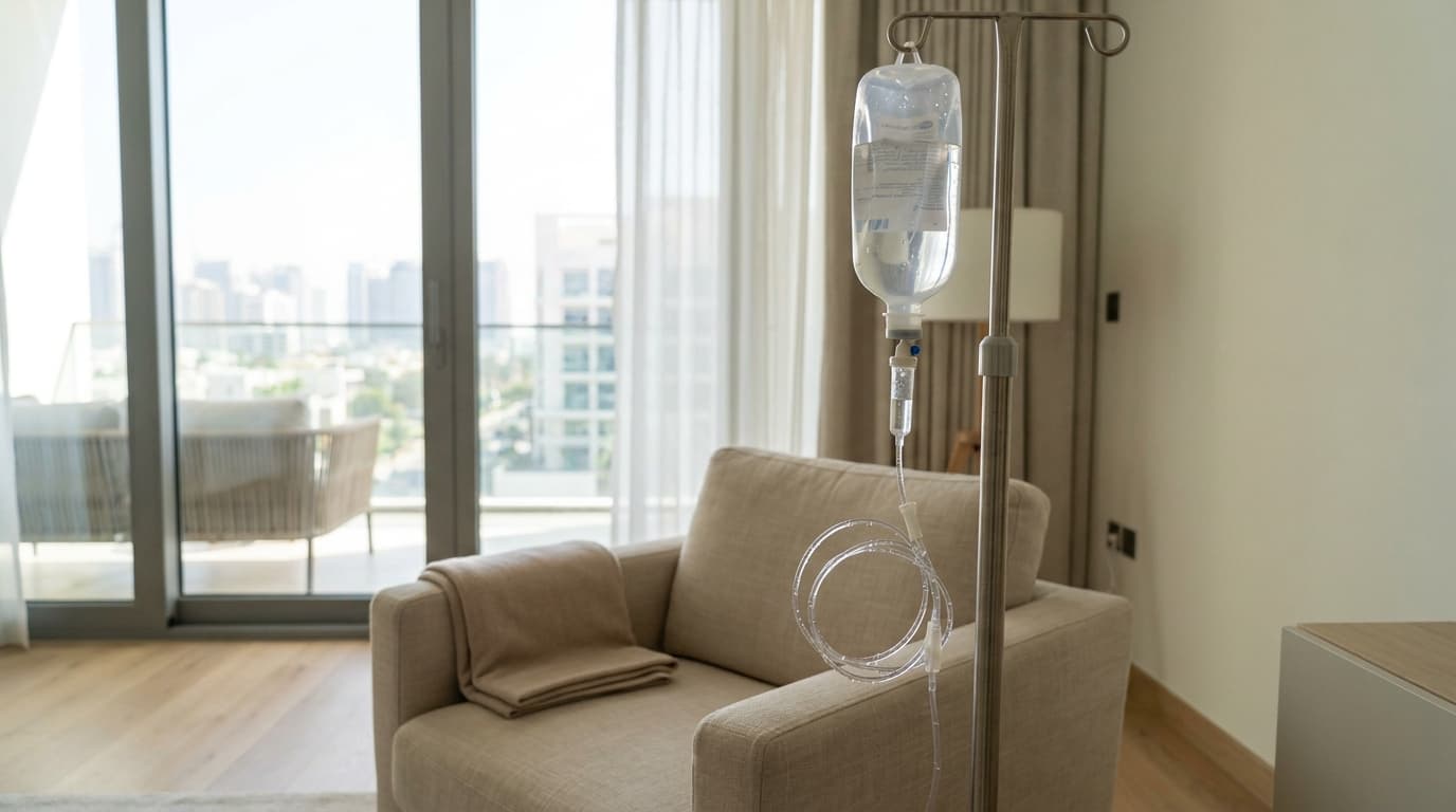 العلاج بالتقطير الوريدي (IV) في دبي: ما هو، وما فوائده، وكيف يعمل في المنزل
