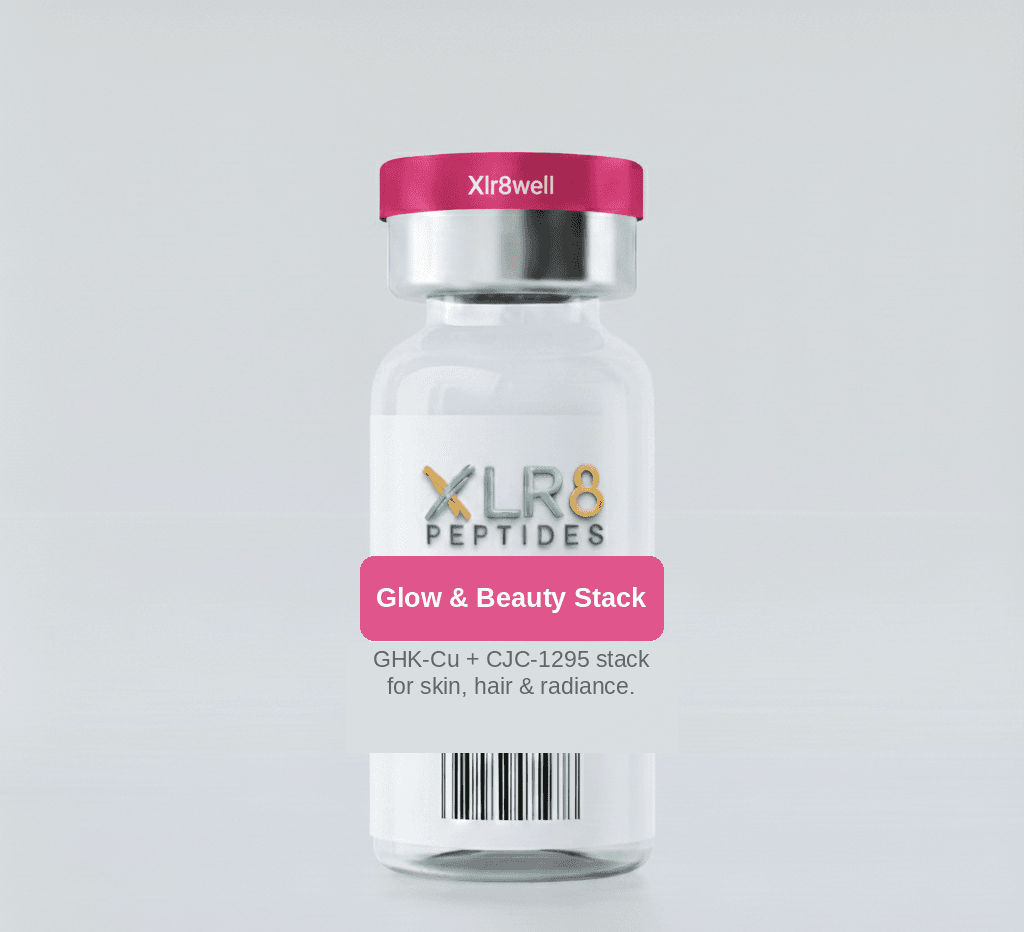 حزمة Glow & Beauty Stack (GHK-Cu + CJC-1295) في دبي: السعر، ما تشمله، وكيفية الحجز في المنزل (2026)